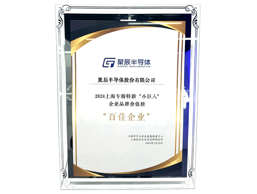  必一B-Sports半导体入选2024上海专精特新“小巨人”企业品牌价值榜
